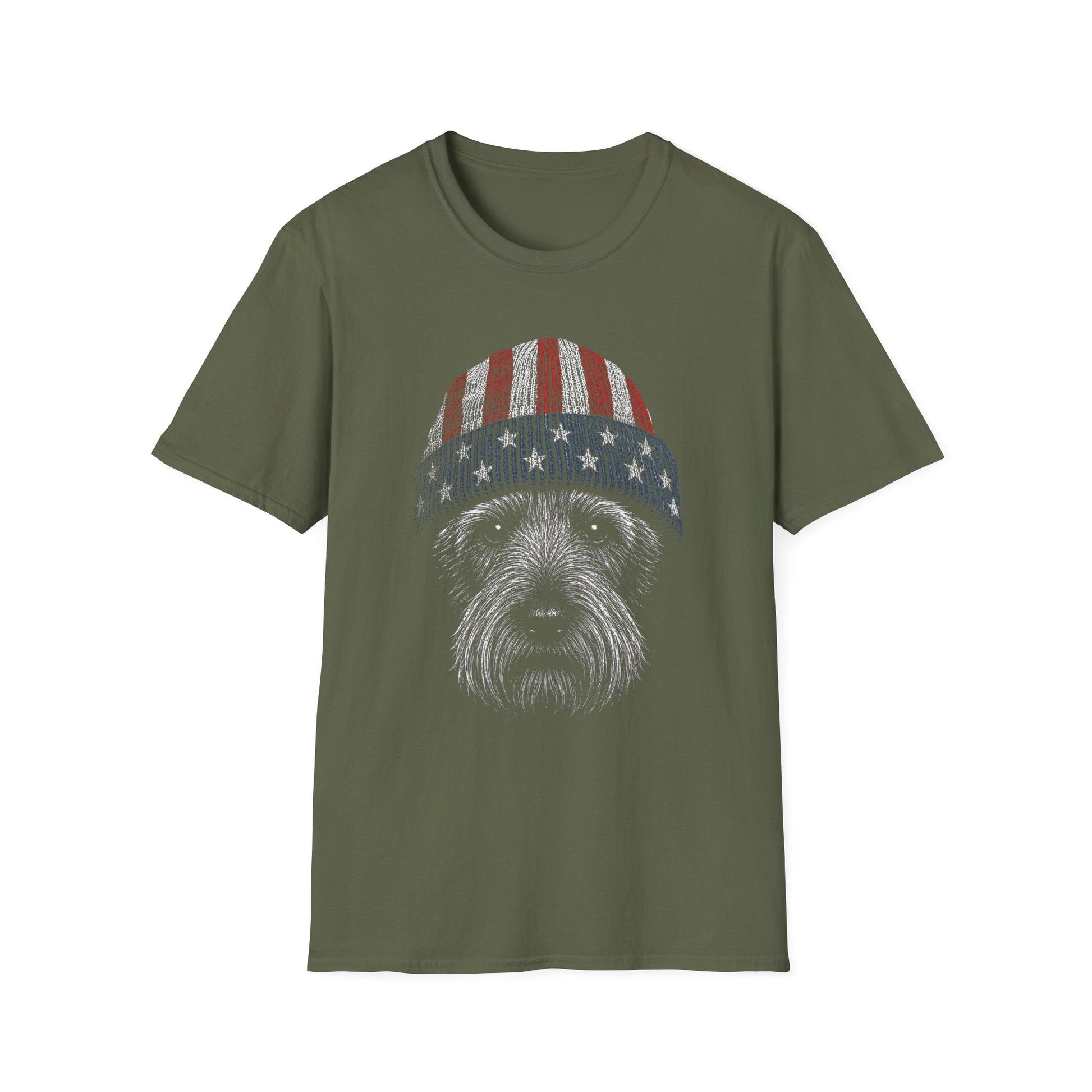 Scottish Terrier USA Beanie Tee