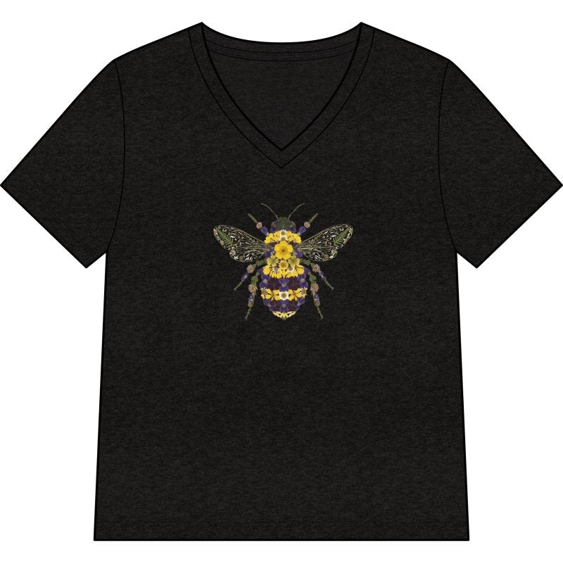 Wildflower Bee V-Neck T-Shirt