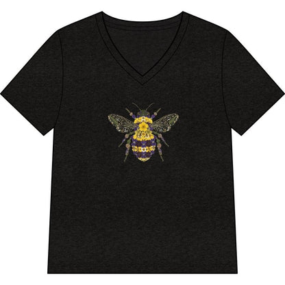Wildflower Bee V-Neck T-Shirt