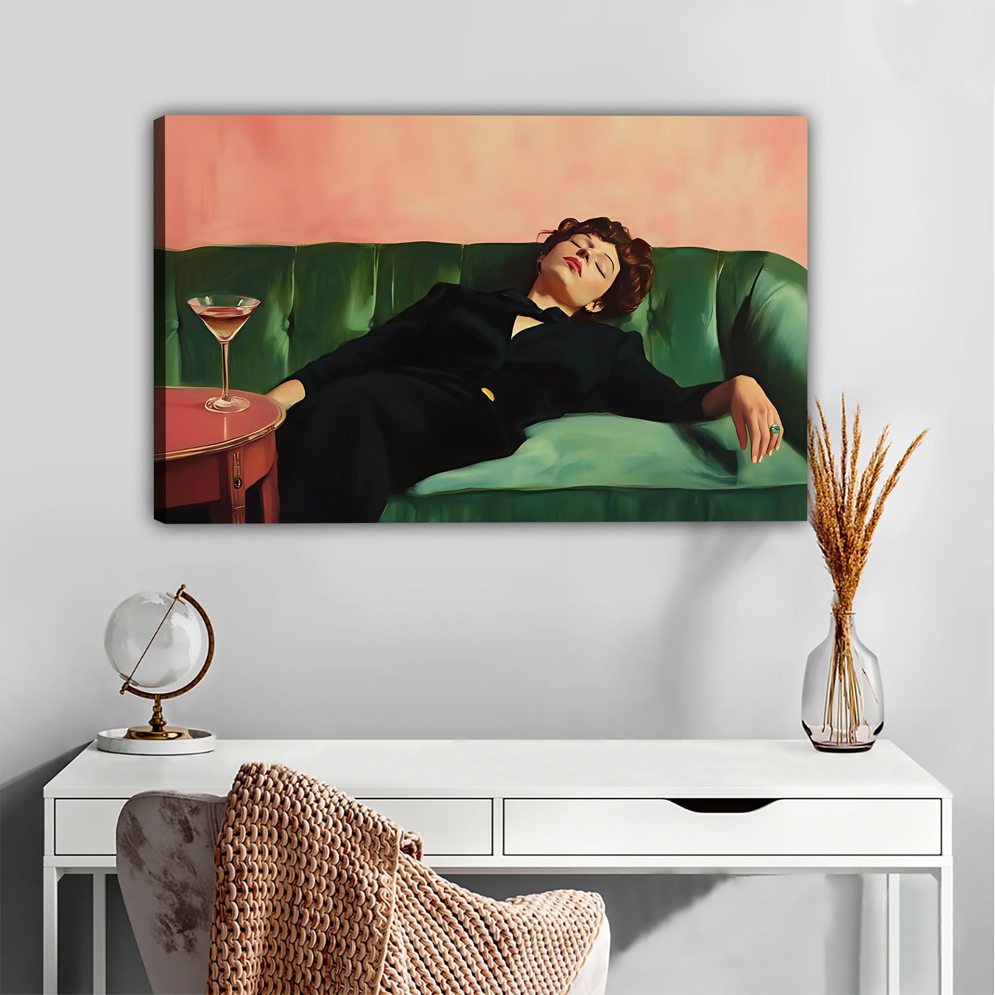 W389 Natural Wood Grain Canvas Decorative Painting – Abstract Art | Ideal for Living Rooms and Offices