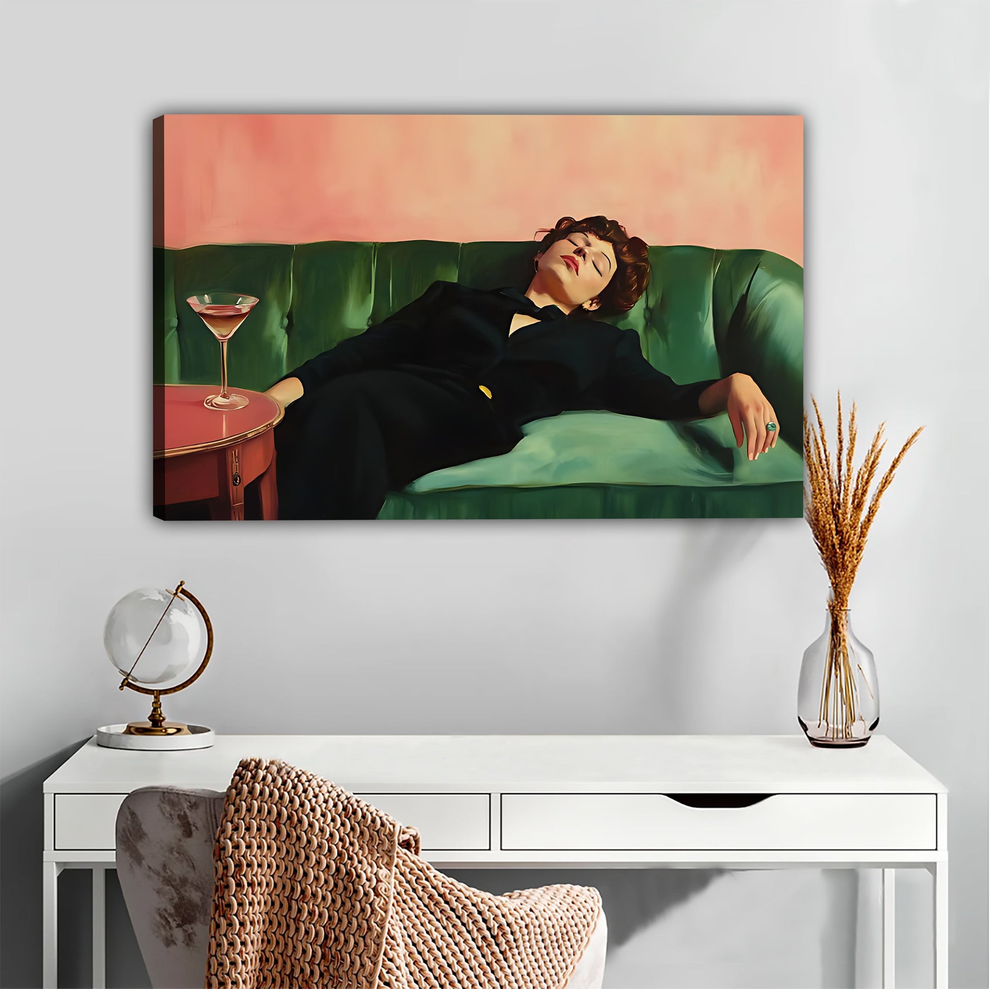 W389 Natural Wood Grain Canvas Decorative Painting – Abstract Art | Ideal for Living Rooms and Offices