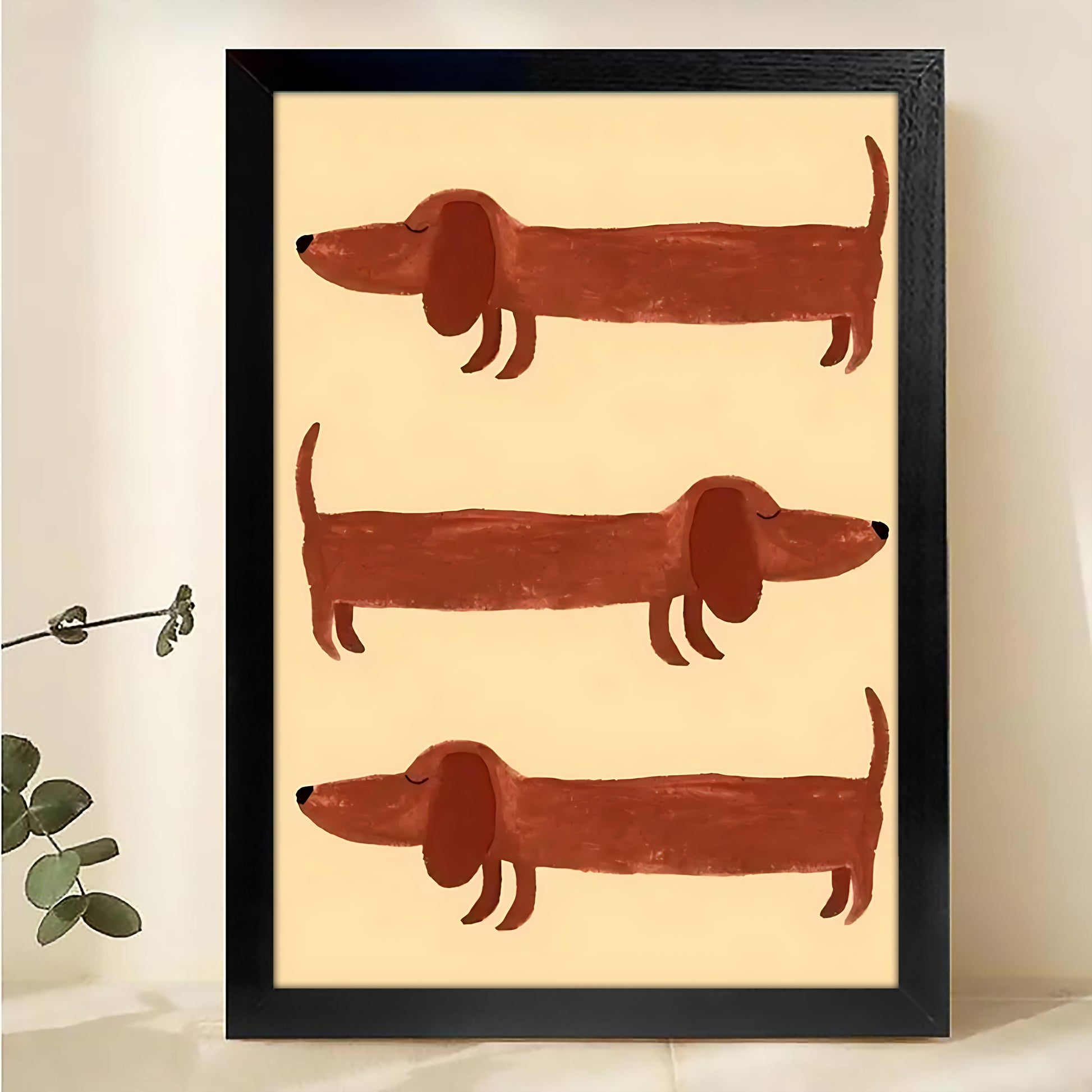 W151 Natural Wood Canvas – Abstract Art | Perfect for Living Room & Office