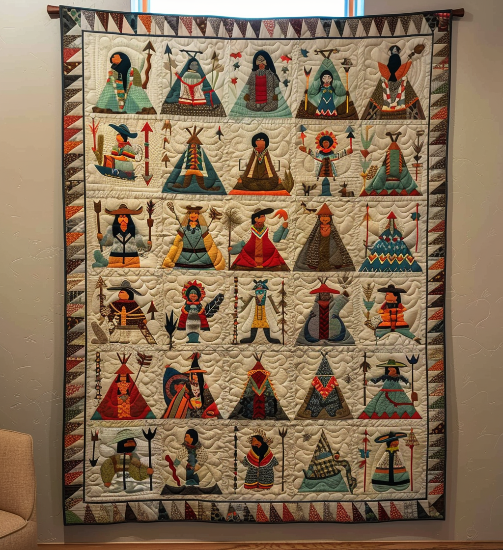 Canyon Dreams Quilted Blanket - Throw (55" x 60")