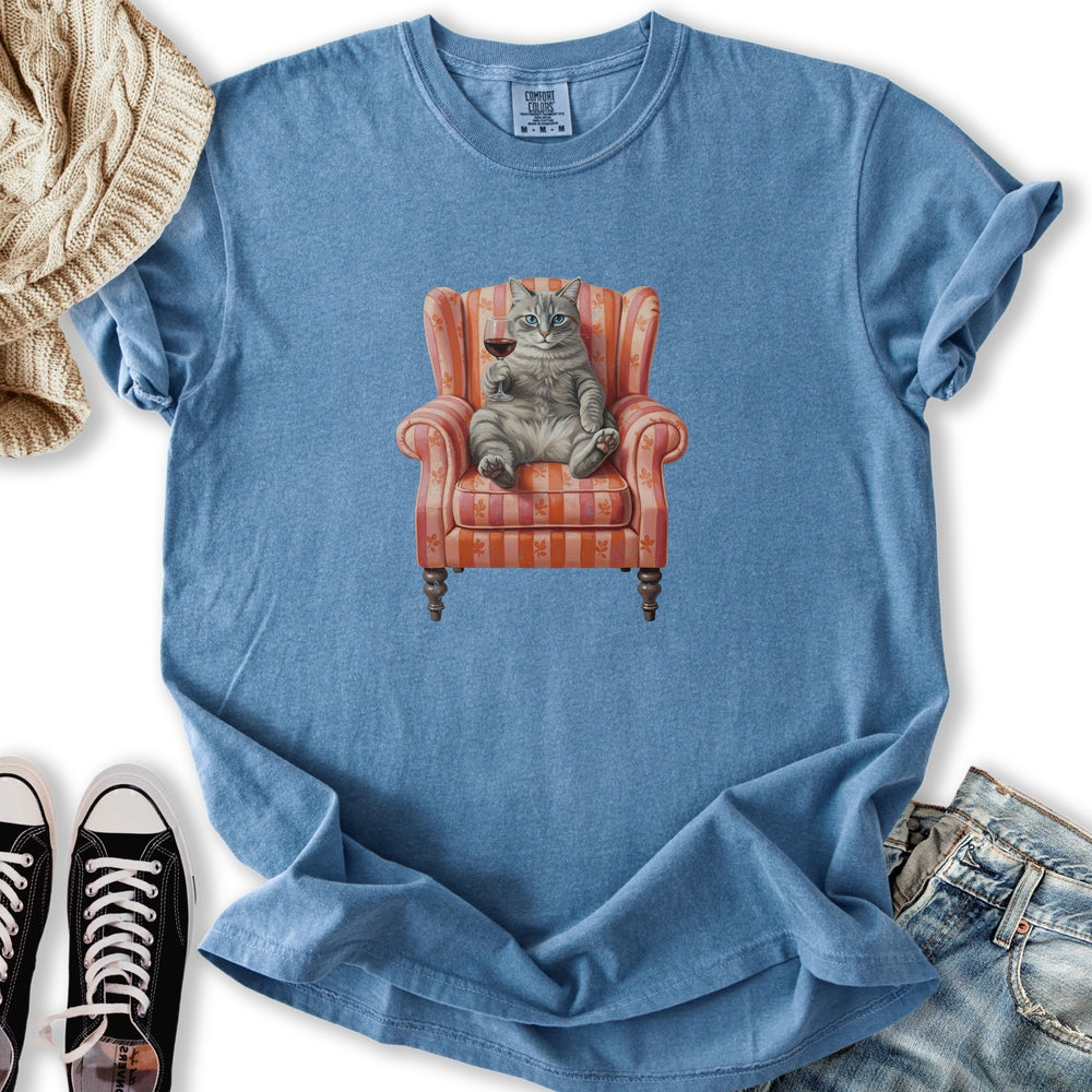Gray Tabby Chair Relaxed Tee