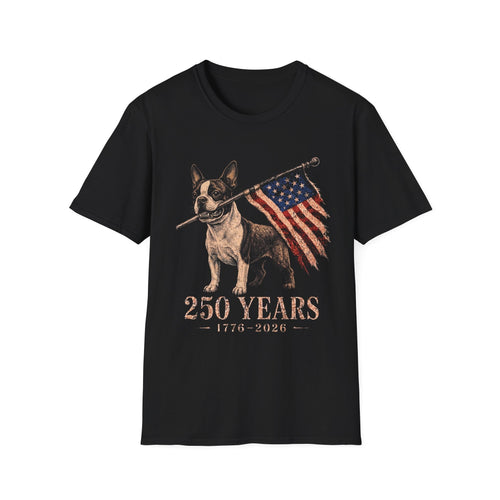 Boston Terrier USA 250 Years Tee