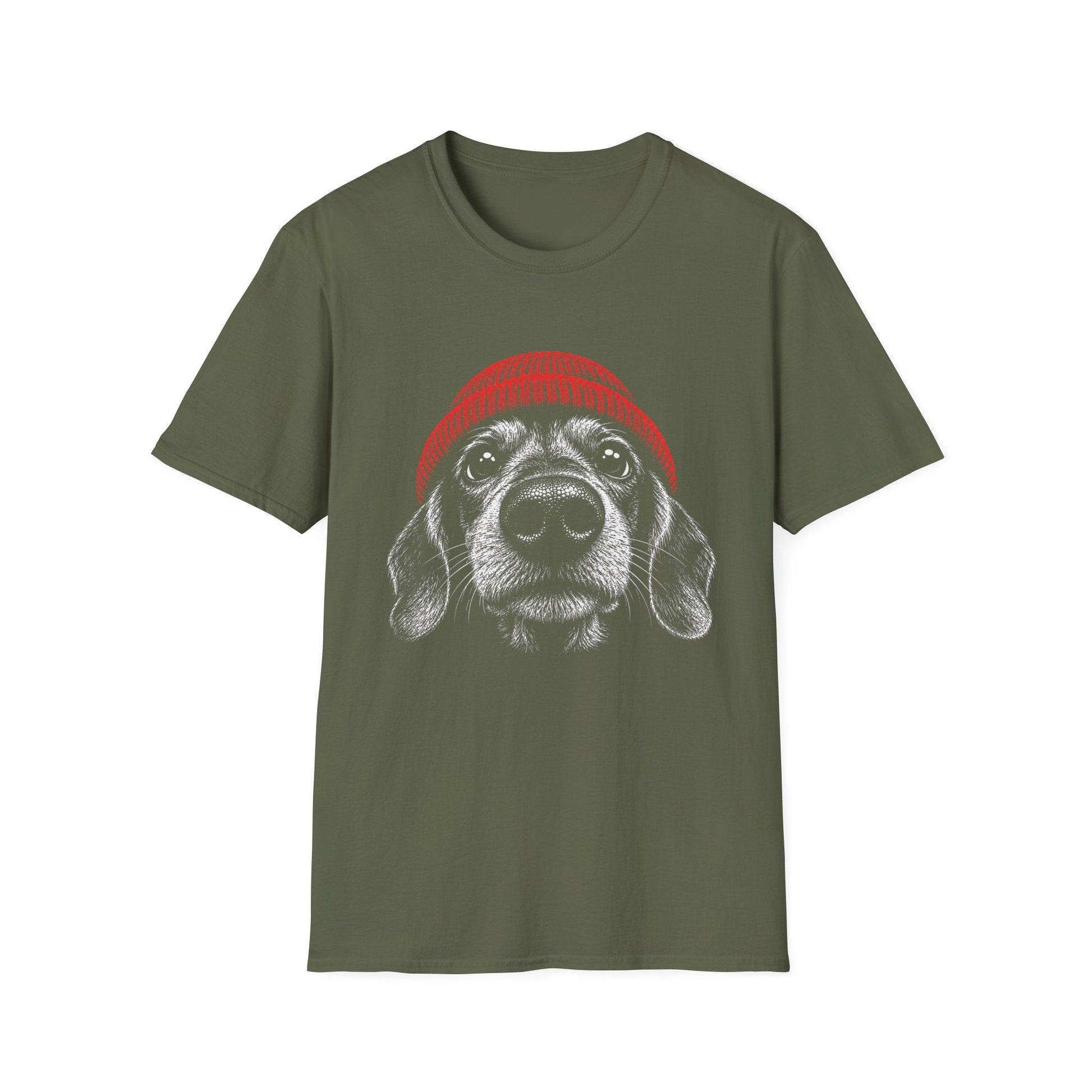 Red Hat Dachshund Tee
