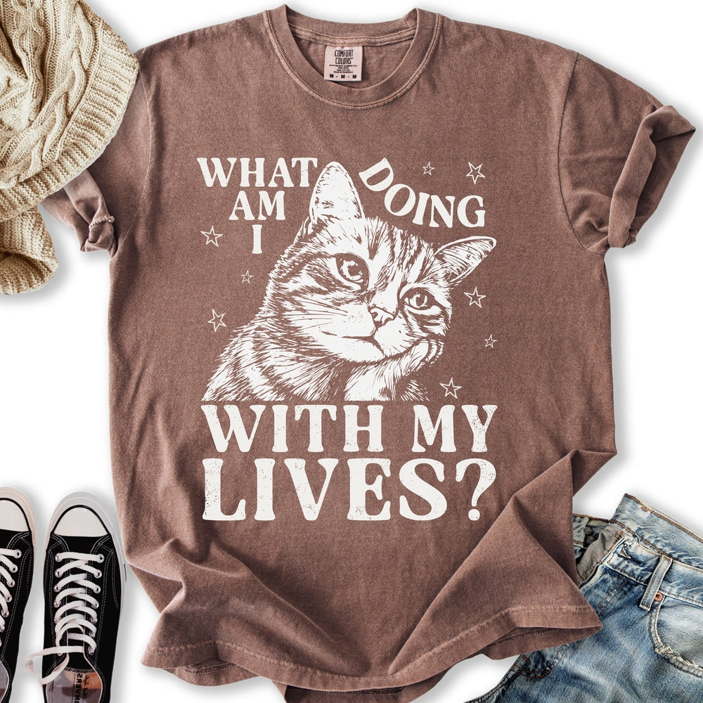 Nine Lives Cat Relaxed Tee
