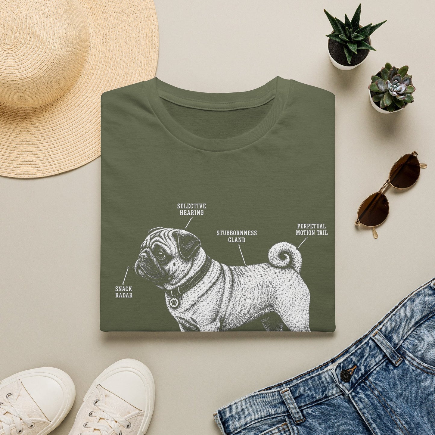 Anatomy Of A Pug Tee
