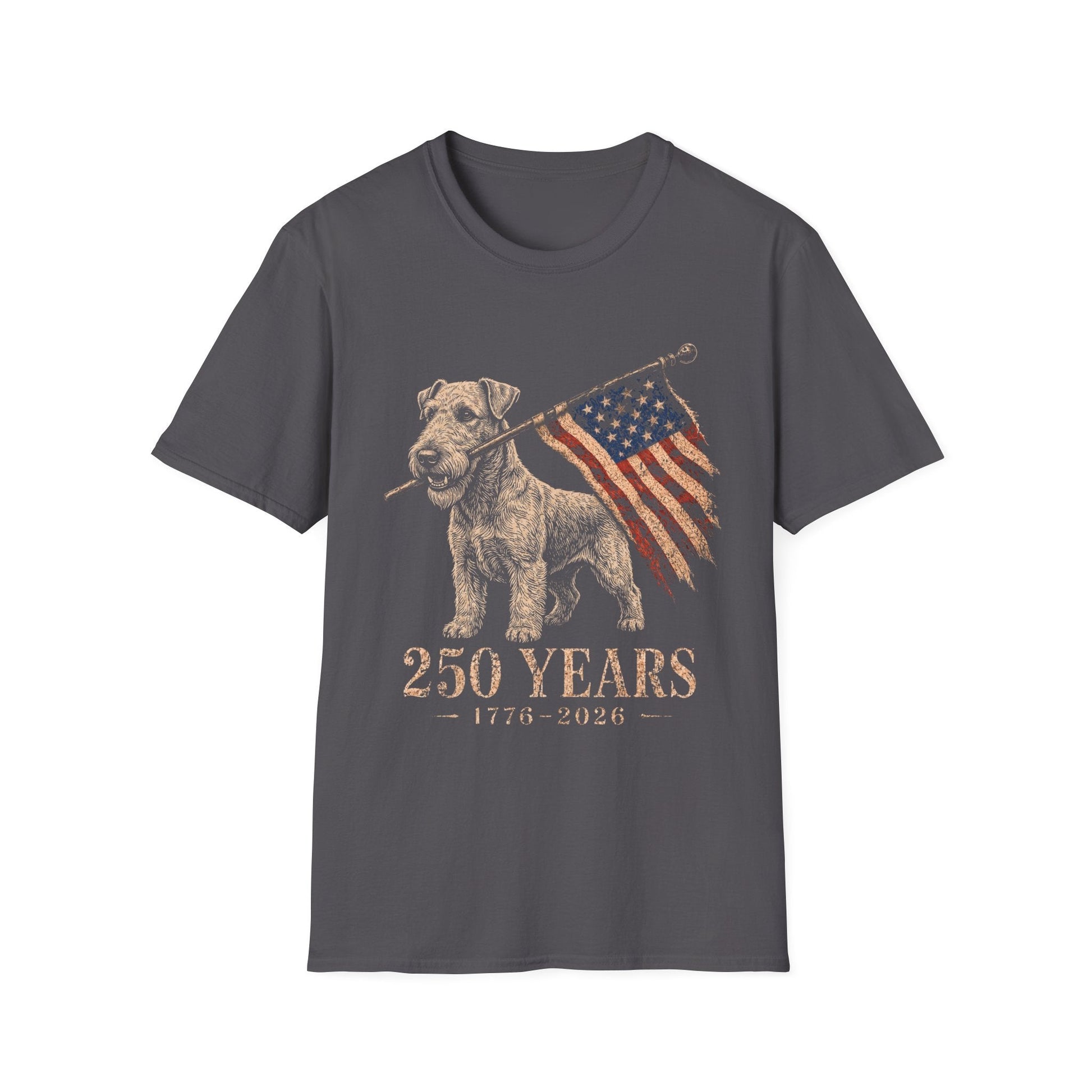 Airedale Terrier USA 250 Years Tee