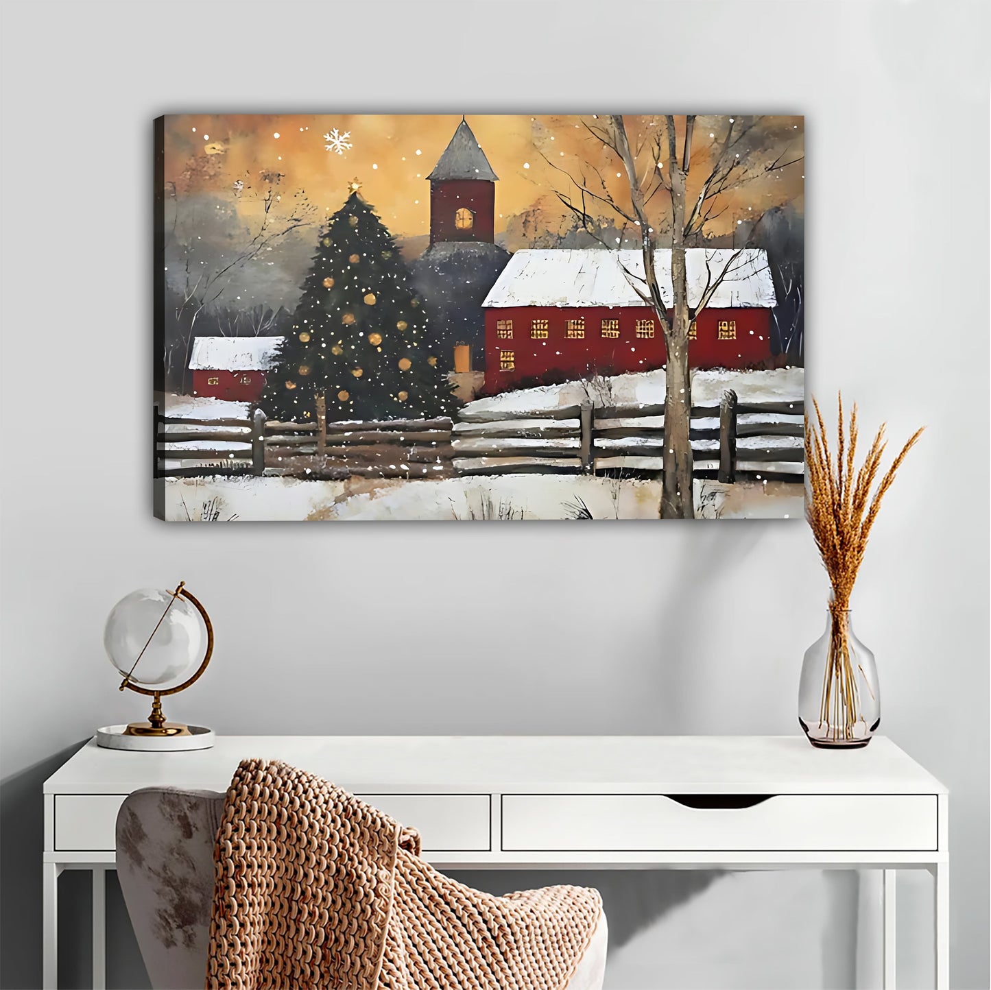 W390 Natural Wood Grain Canvas Decorative Painting – Abstract Art | Ideal for Living Rooms and Offices