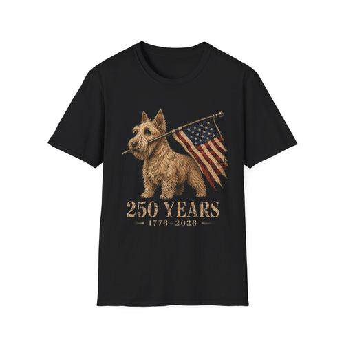 Wheaten Scottish Terrier USA 250 Years Tee