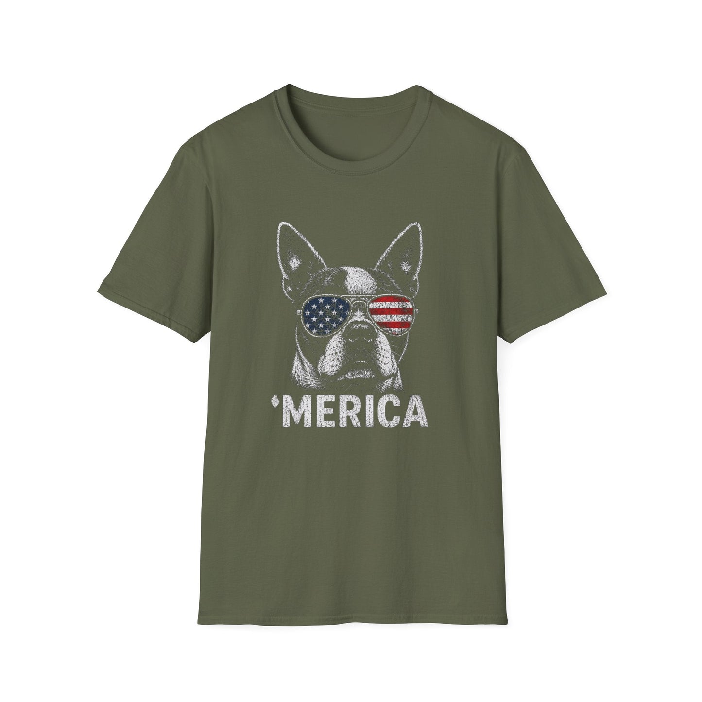 Boston Terrier Merica Tee