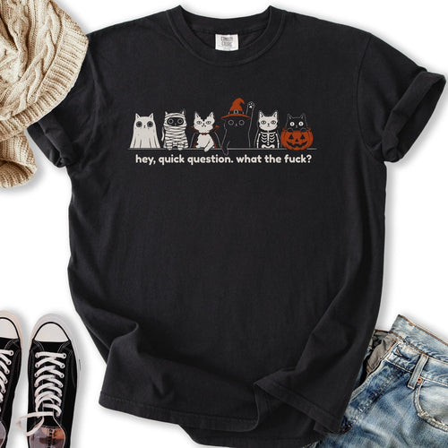 Quick Question Halloween Relaxed Tee
