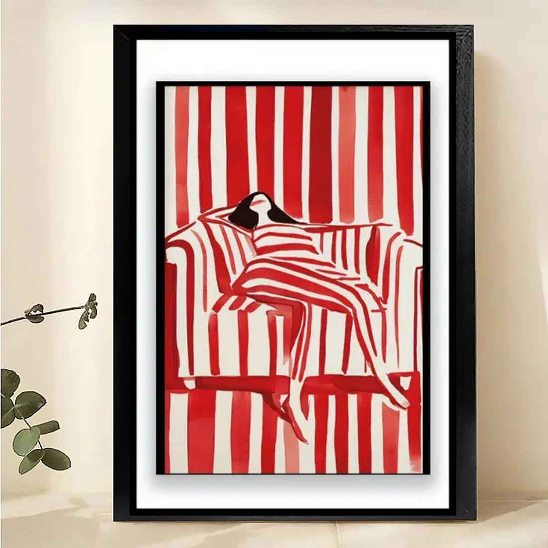 W081 Natural Wood Canvas – Abstract Art | Perfect for Living Room & Office