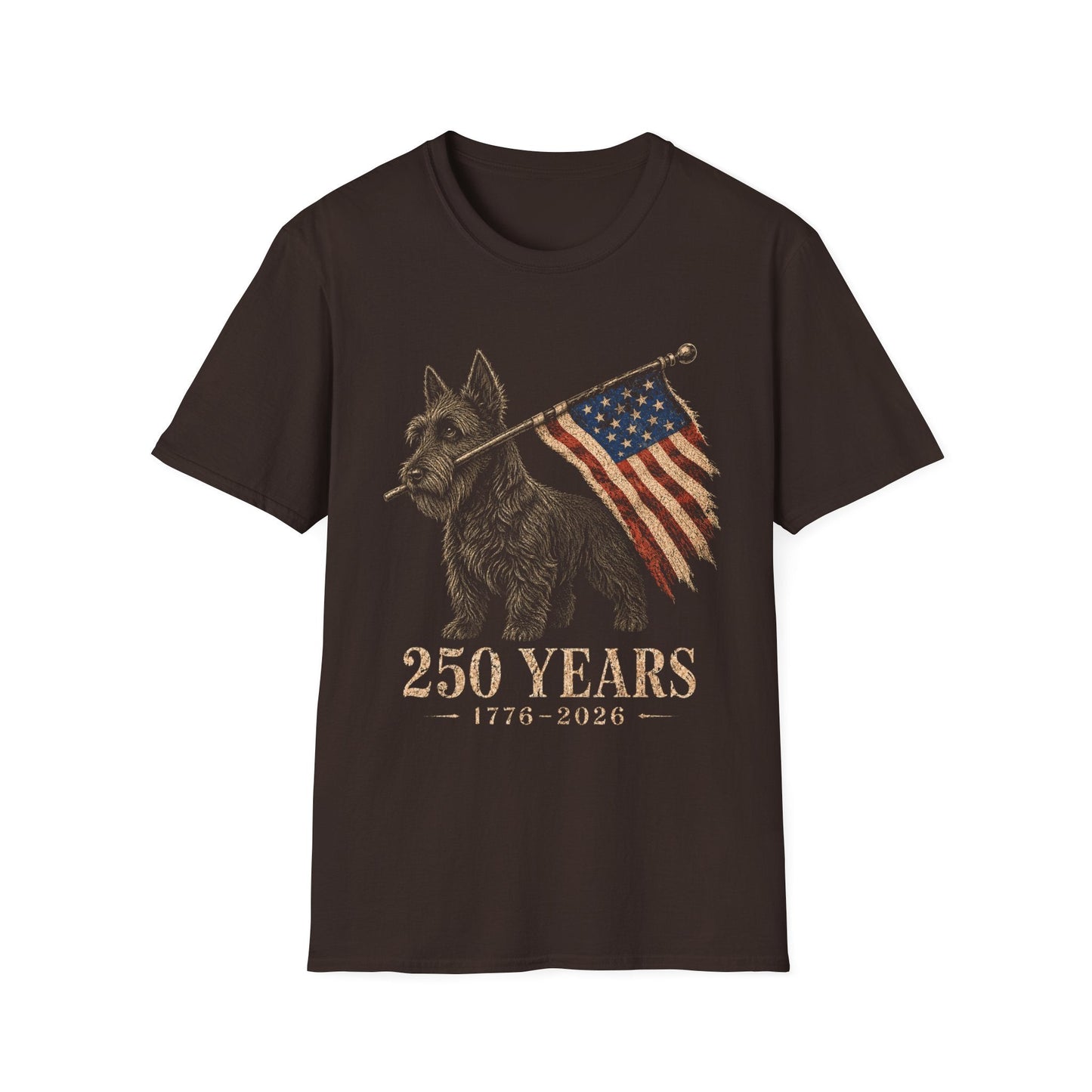 Scottish Terrier USA 250 Years Tee