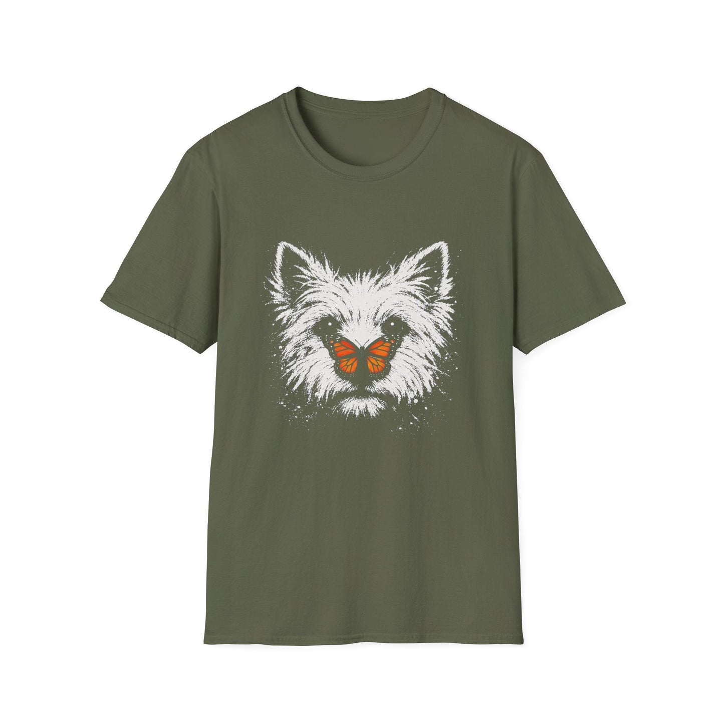 Westie With Butterfly Tee