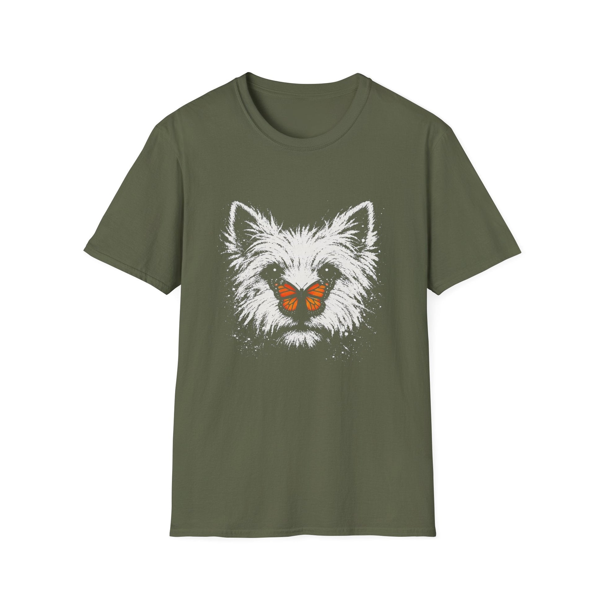 Westie With Butterfly Tee
