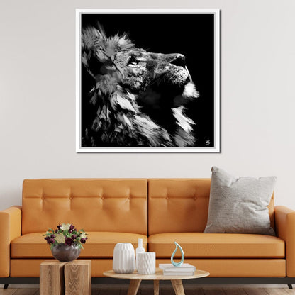 Lion Stare Canvas Wall Art