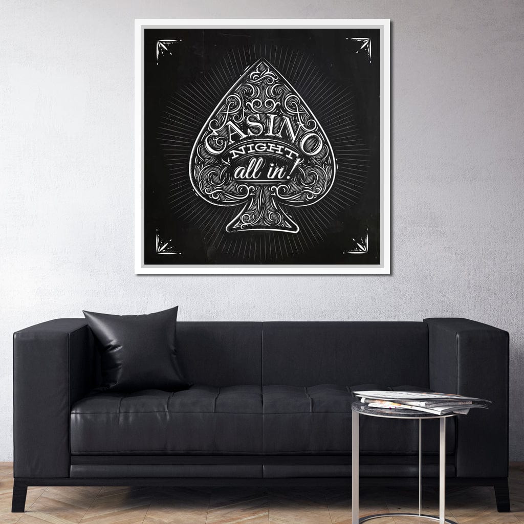 Casino Night Canvas Wall Art