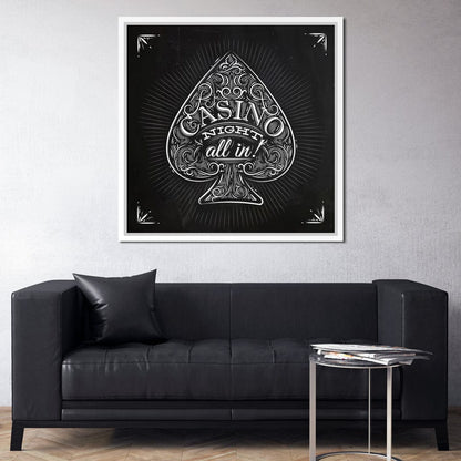 Casino Night Canvas Wall Art