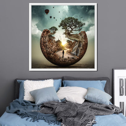 Sunrise Road Canvas Wall Art