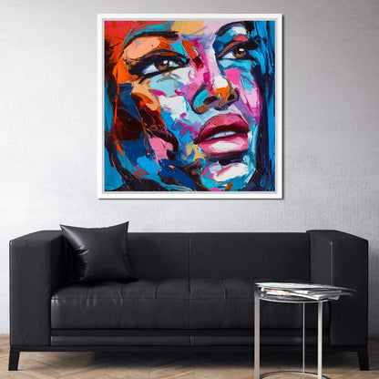 Violet Portrait Canvas Wall Art