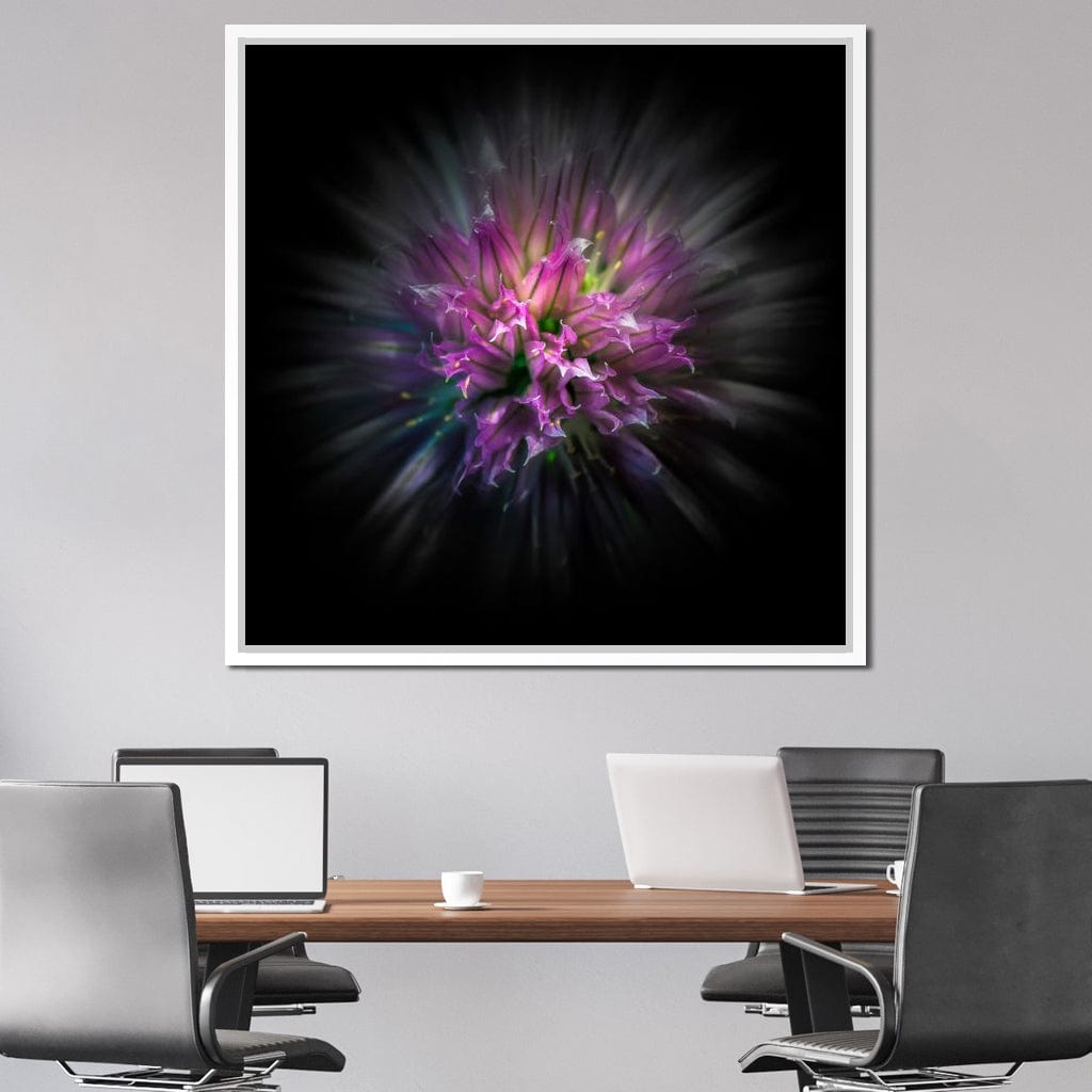 Flowers Color Flow Canvas Wall Art
