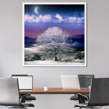 Fantasy Winter Scene Canvas Wall Art
