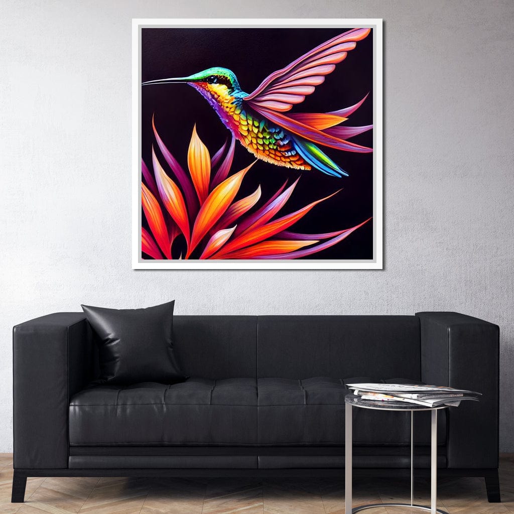 Hummingbird Canvas Wall Art