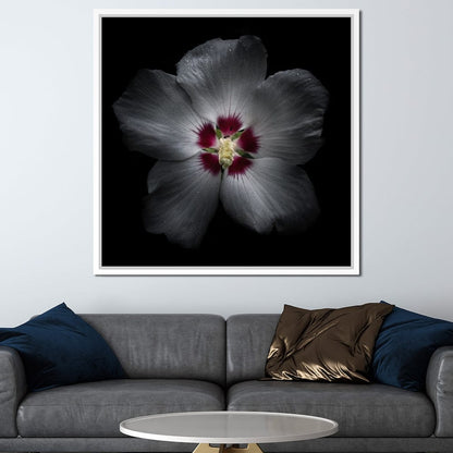 Backyard Flowers Color Version Canvas Wall Art
