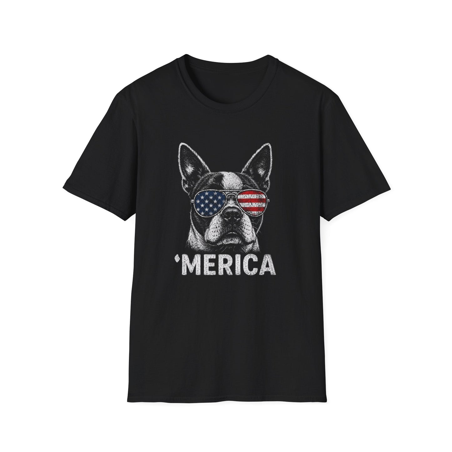 Boston Terrier Merica Tee
