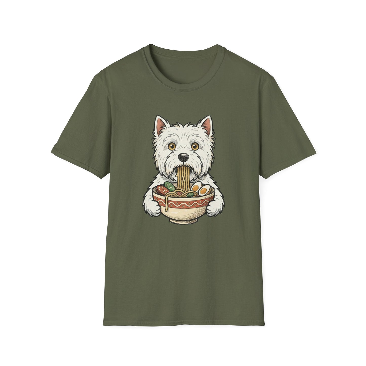 Westie Eating Ramen Tee