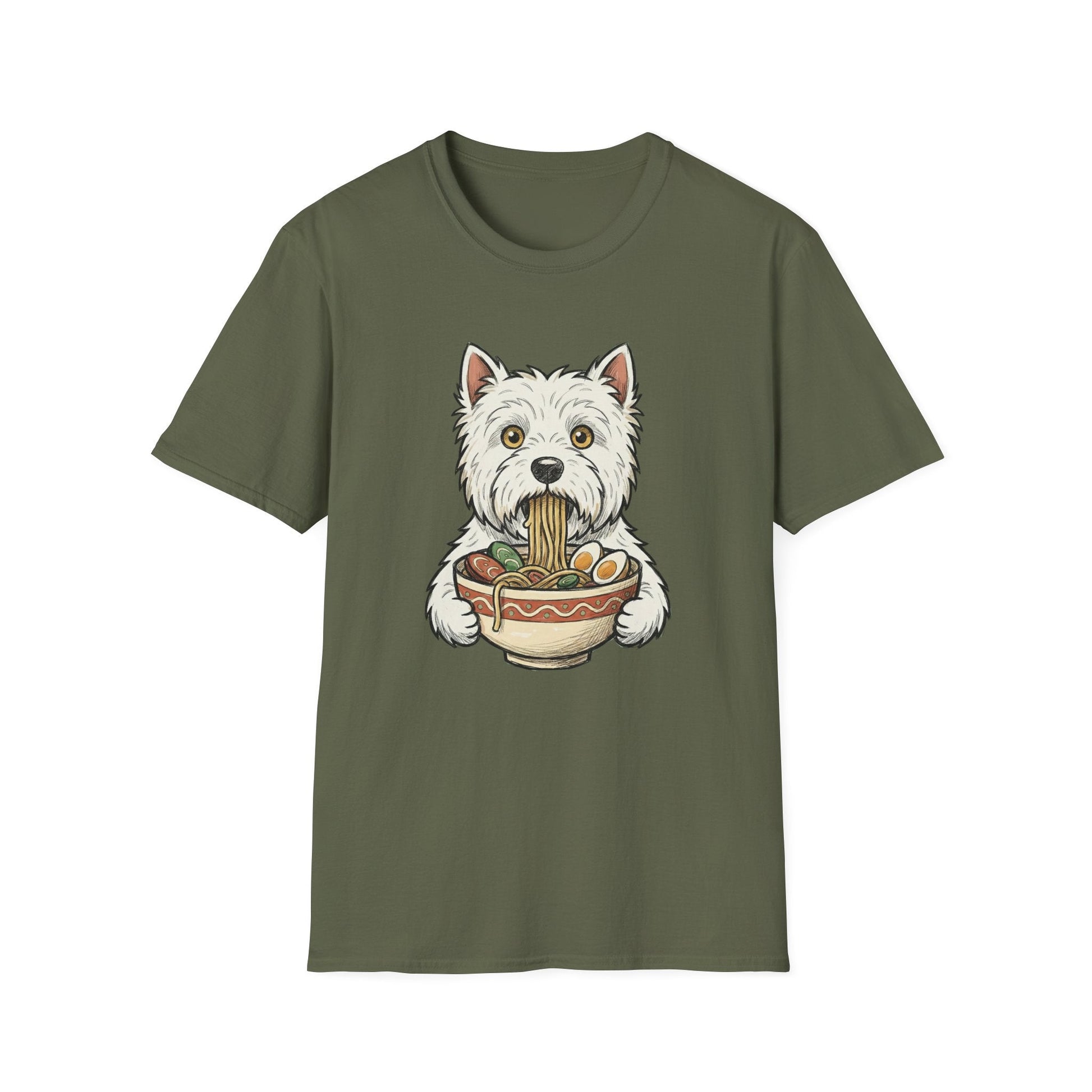 Westie Eating Ramen Tee