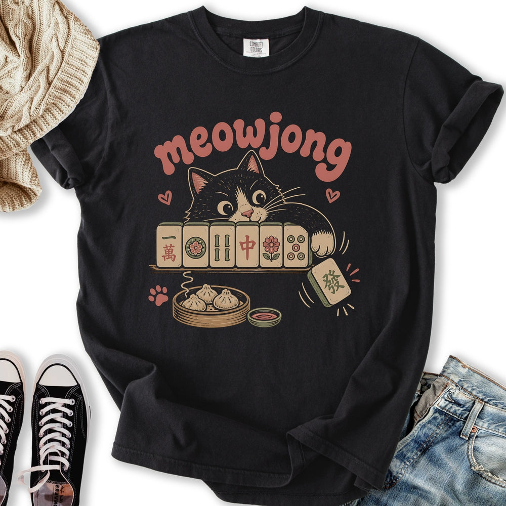 Meowjong & Dumplings Relaxed Tee