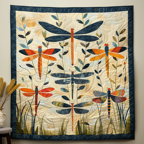 Winged Jewel Quilted Blanket - Throw (55" x 60")