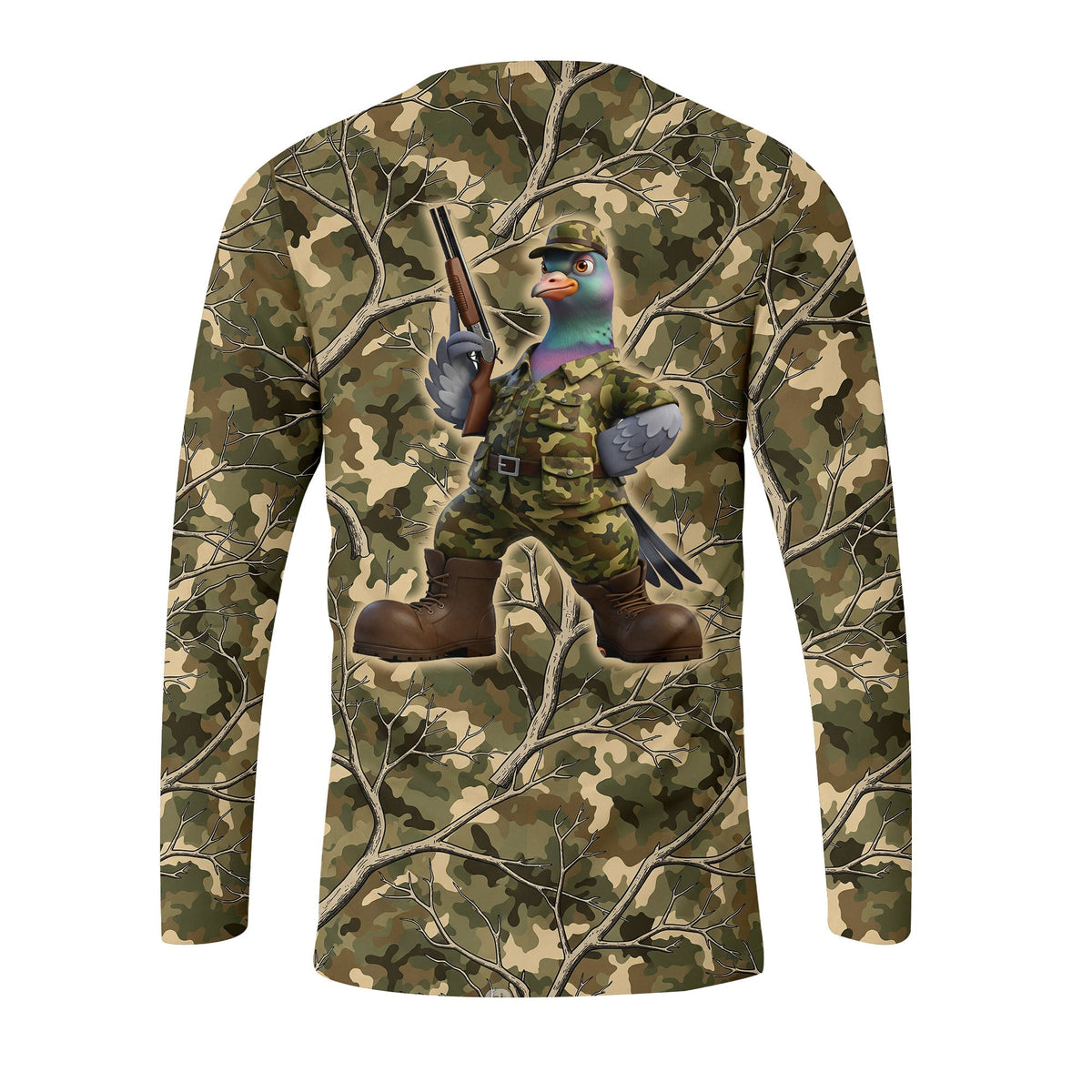 Dove Hunting Camouflage Funny All Over Print Shirt