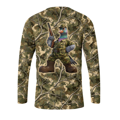 Dove Hunting Camouflage Funny All Over Print Shirt