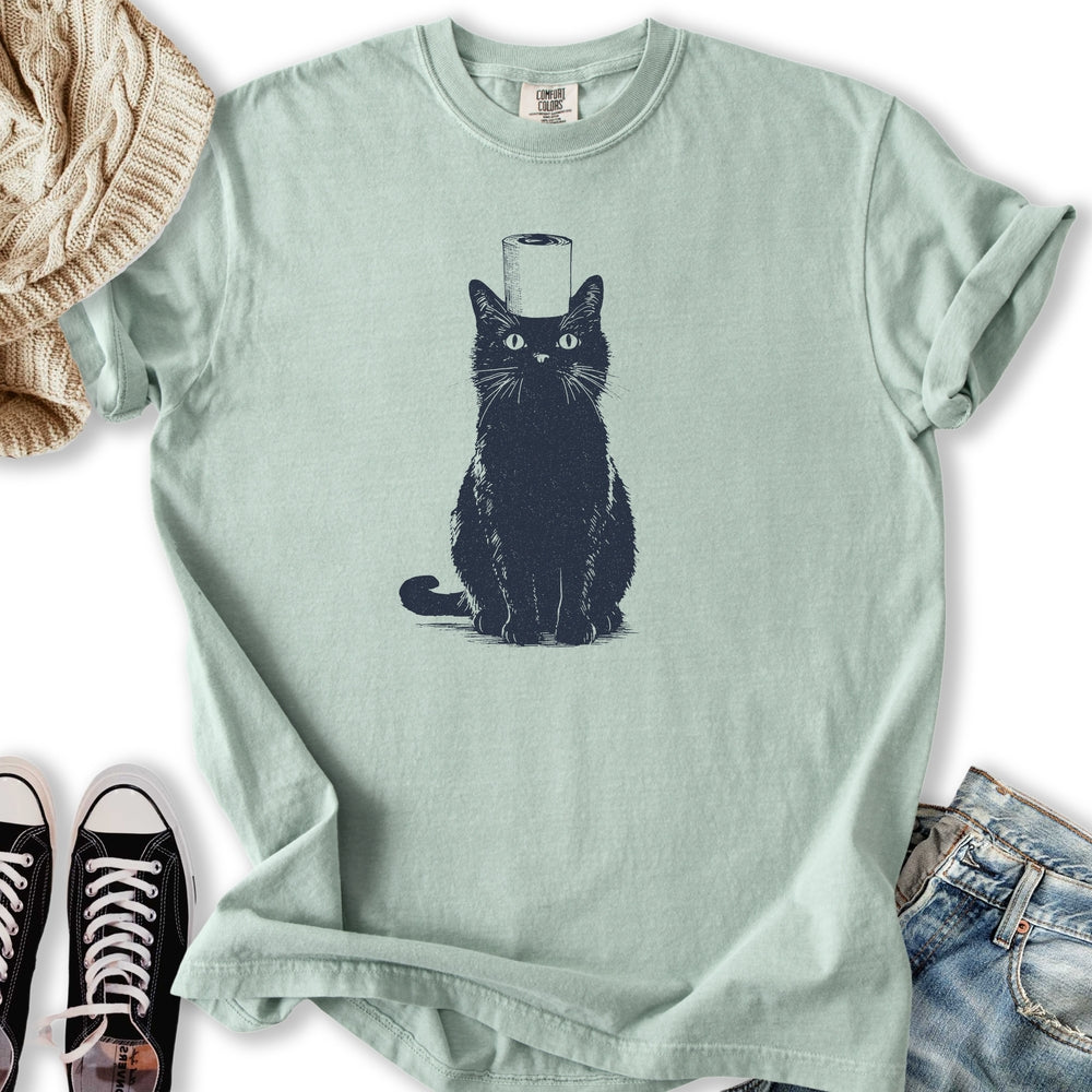 Toilet Paper Cat Relaxed Tee