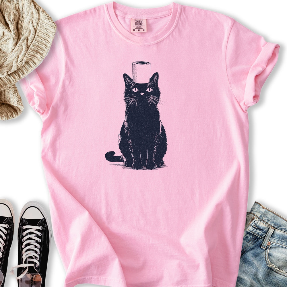 Toilet Paper Cat Relaxed Tee