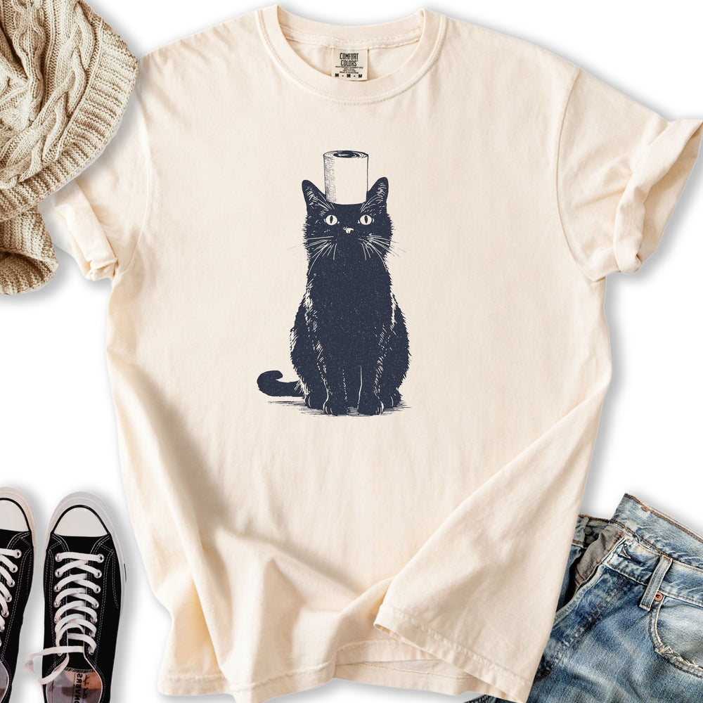 Toilet Paper Cat Relaxed Tee