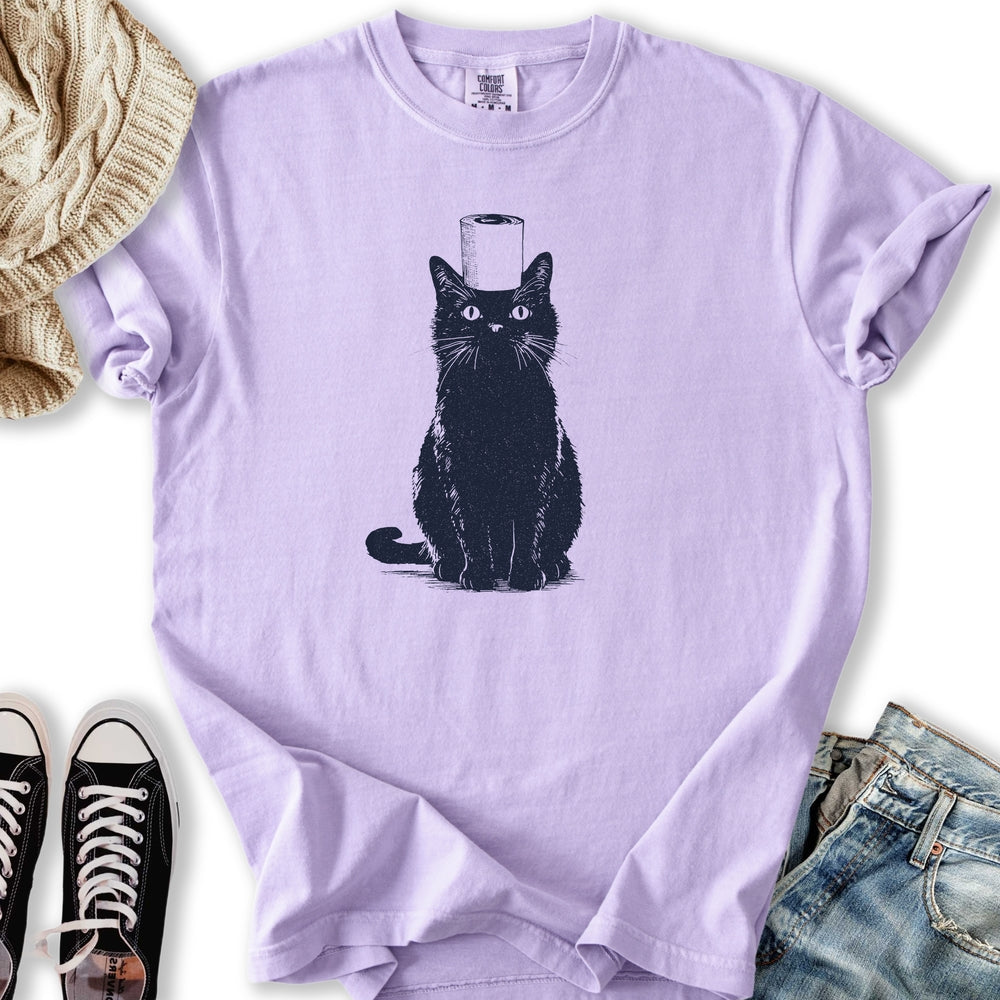 Toilet Paper Cat Relaxed Tee