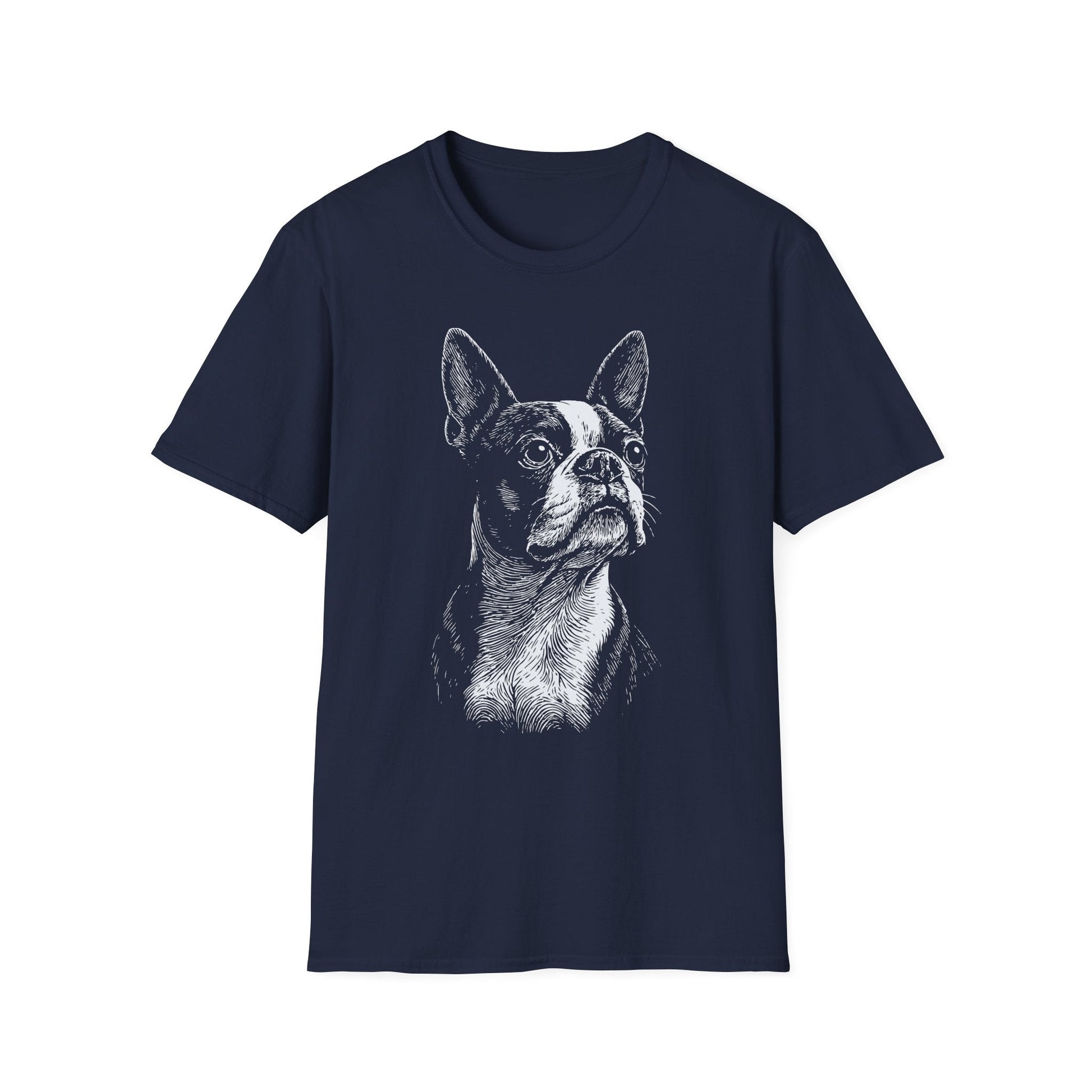 Boston Terrier Line Print Tee