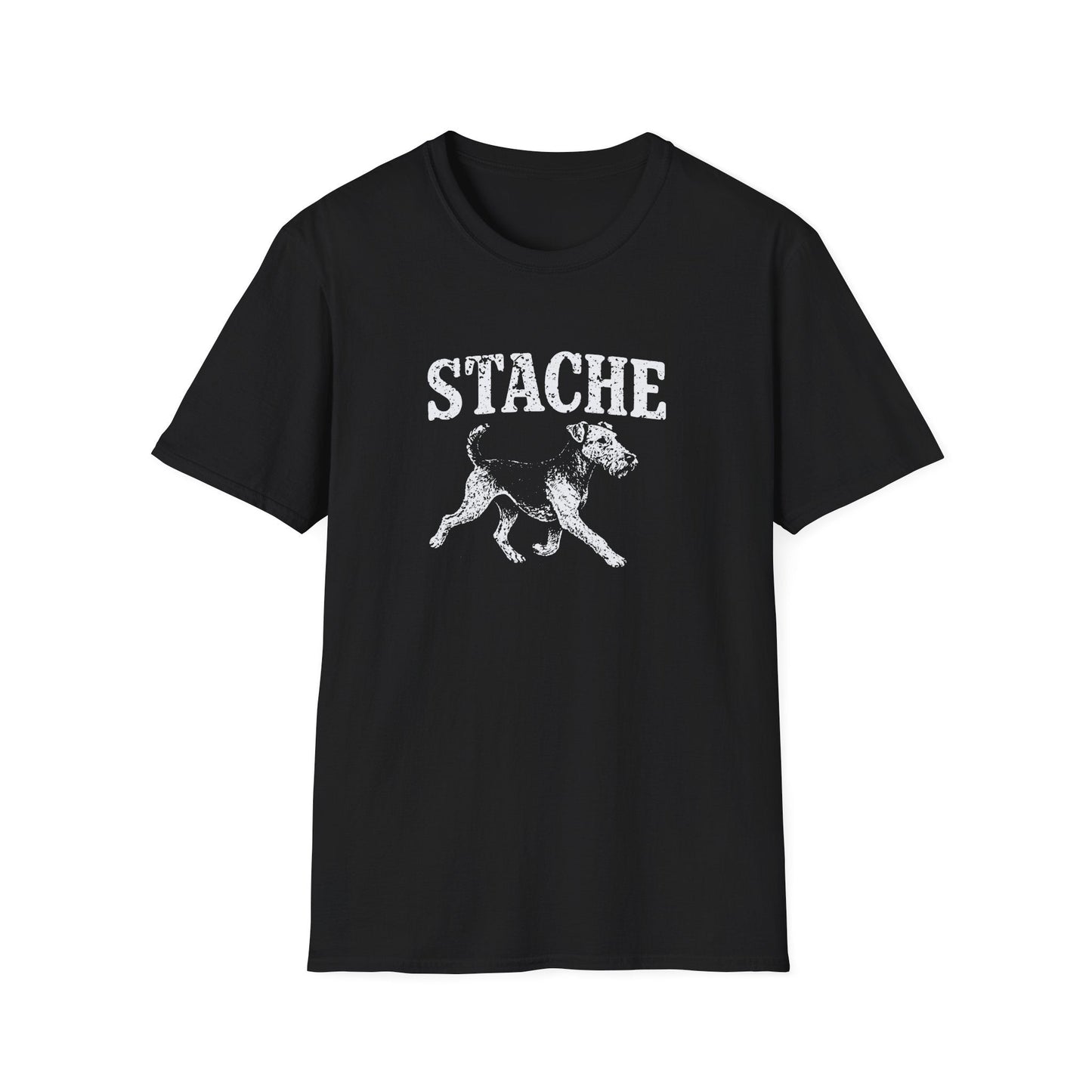 Airedale Terrier Stache Tee