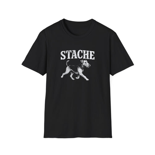 Airedale Terrier Stache Tee