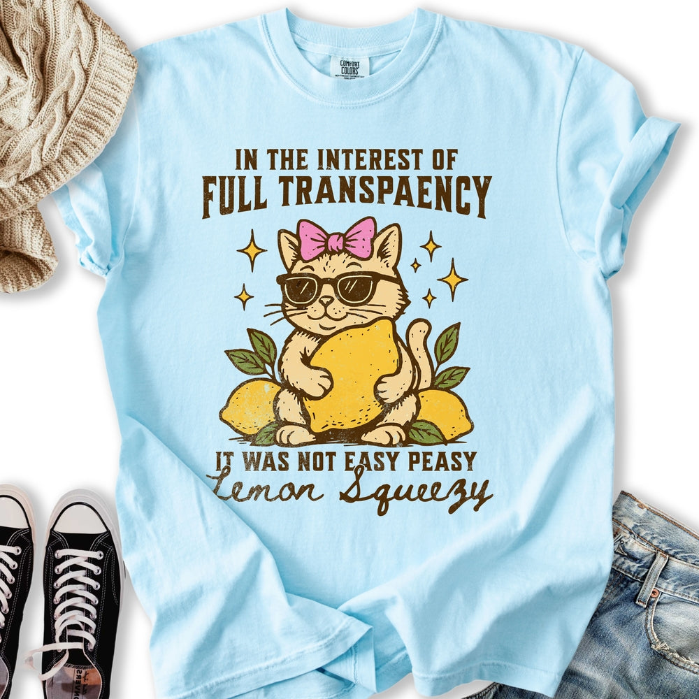Lemon Squeezy Cat Relaxed Tee