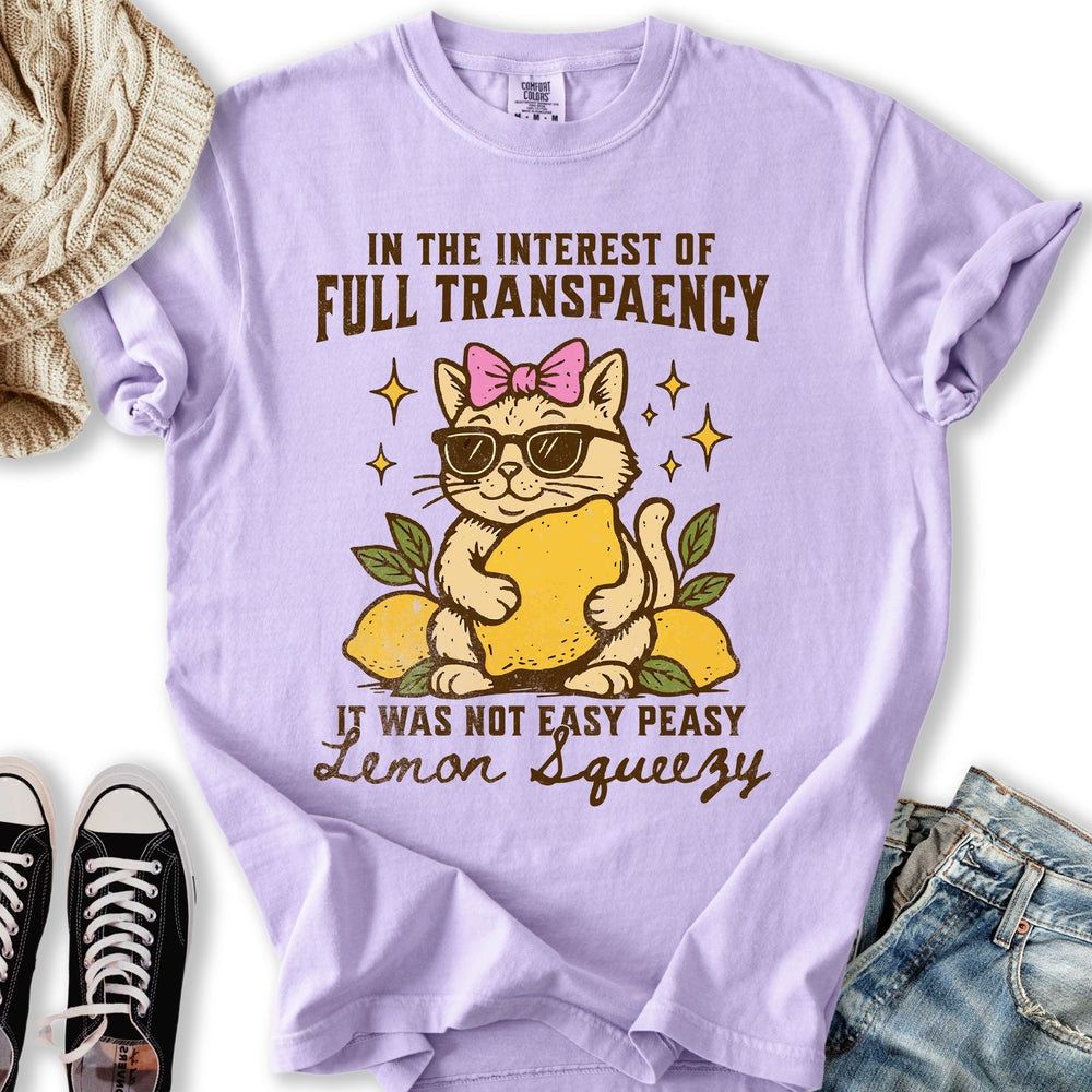 Lemon Squeezy Cat Relaxed Tee