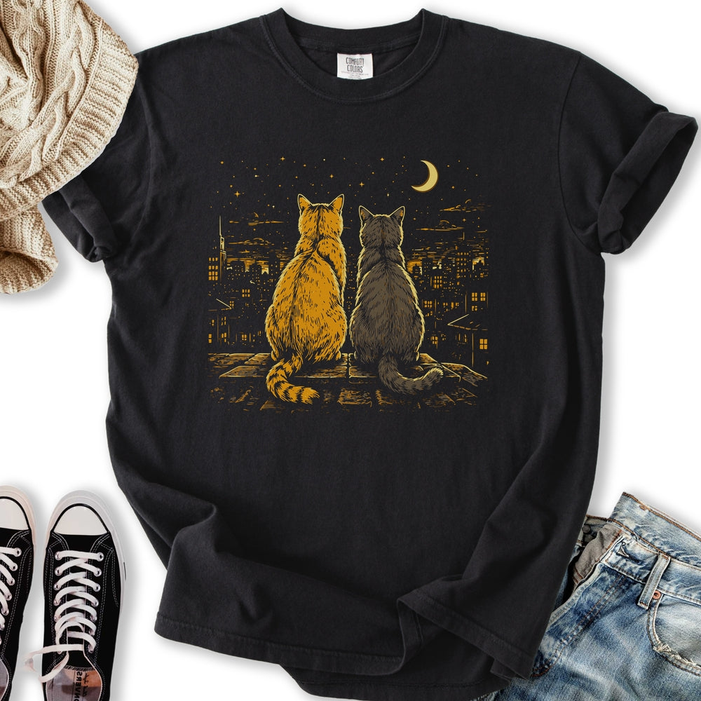 Cats In The Moonlight Relaxed Tee