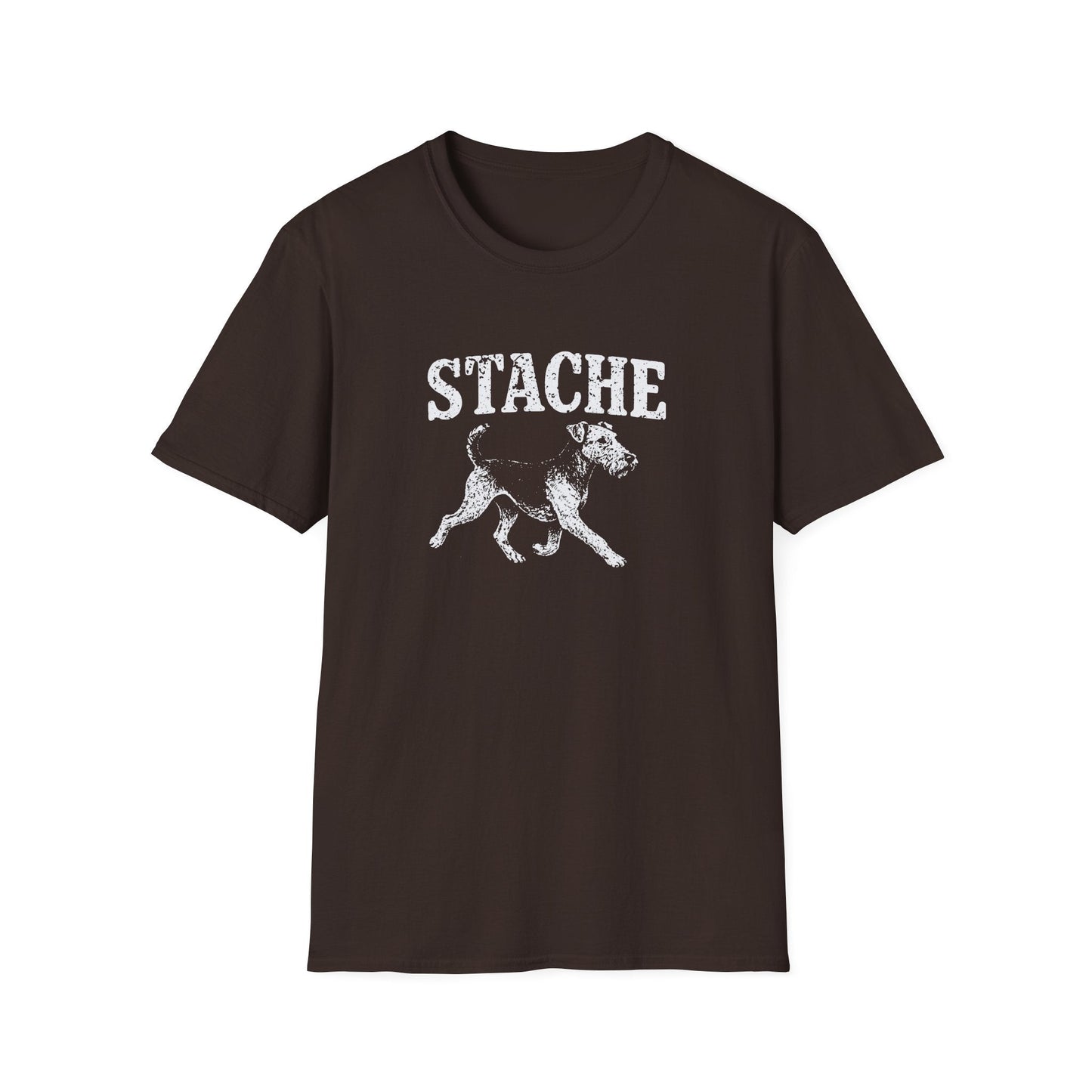 Airedale Terrier Stache Tee
