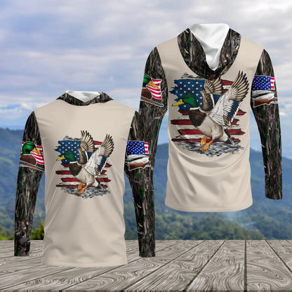 Vintage Mallard Duck Hunting Camo All Over Print Shirt