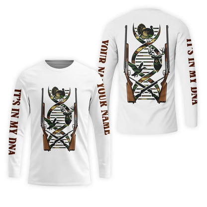 It's In My Dna Hunting Camo All Over Print Shirt